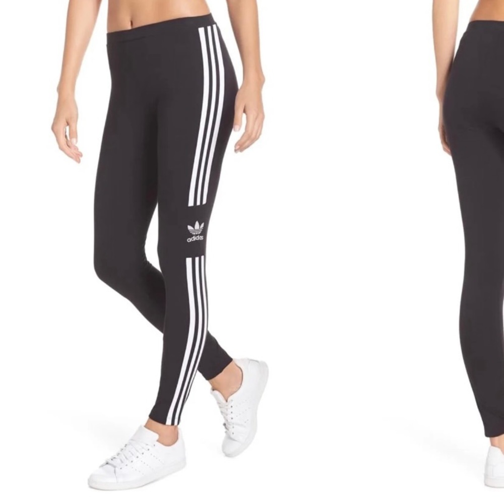 Adidas 3 stripe leggings